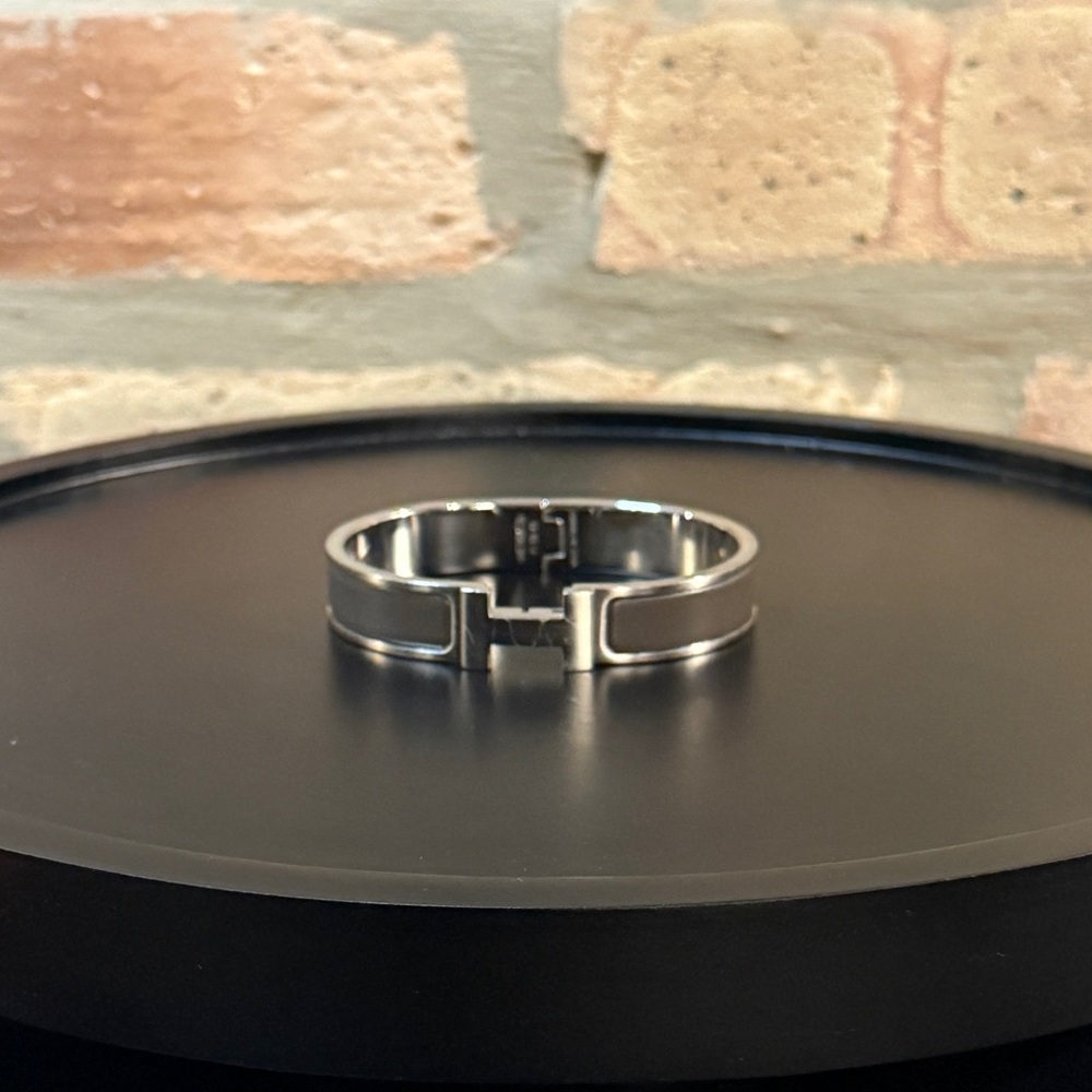 Hermès Clic HH Enamel Bangle Bracelet